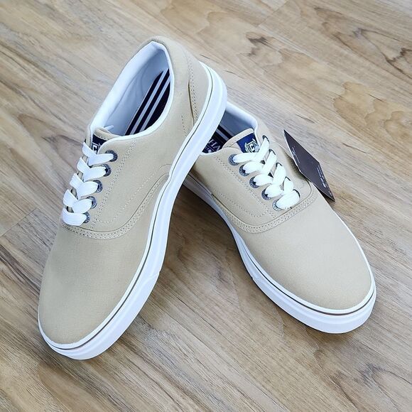 🔹️NWT Chaps Tan Chase Canvas Lace-up Sneakers Men's 8 - Picture 3 of 11